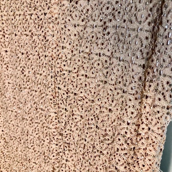 BLACKTIE, OLEG CASSINI , GOLD SEQUIN NET - Picture 3 of 10